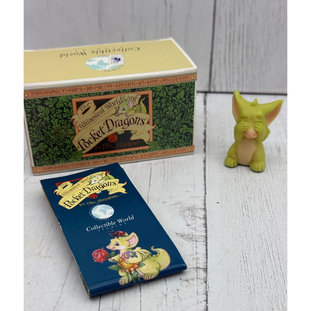 Pocket Dragons I Don't See A Mess Figurine Box Whimsical Fantasy Real Musgrave